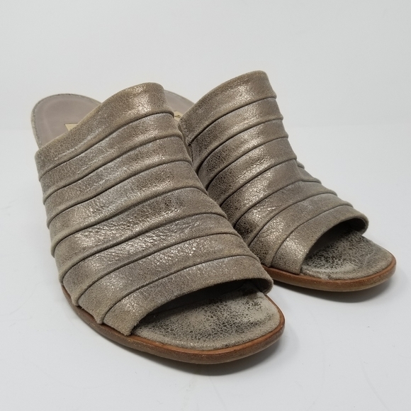 Paul Green Winston Metallic Mule Sandal Slip On Heel Womens Size 4.5 - Picture 2 of 13